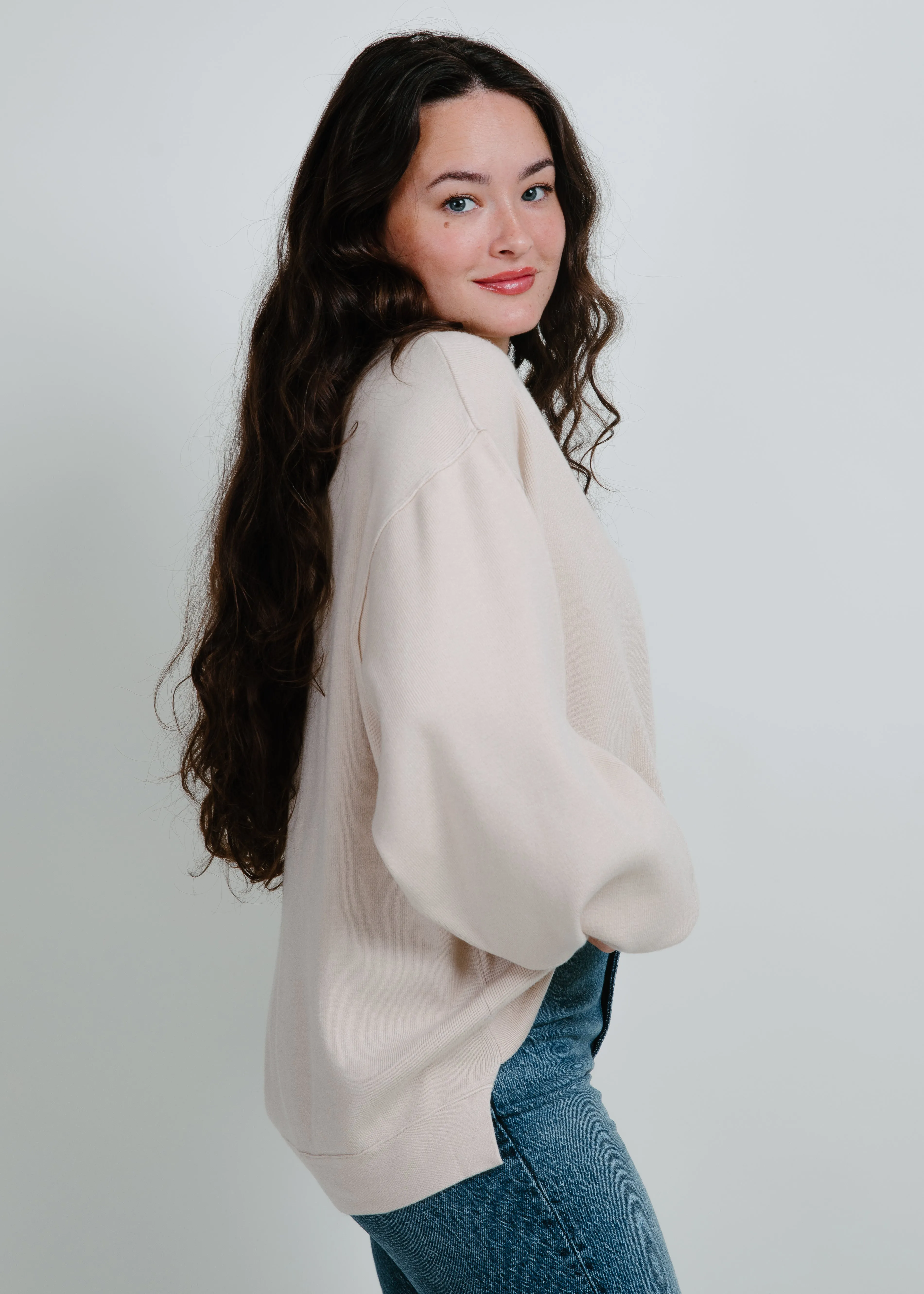 Addie Pullover - Cream sold by Vinnie Louise product image thumbnail 2