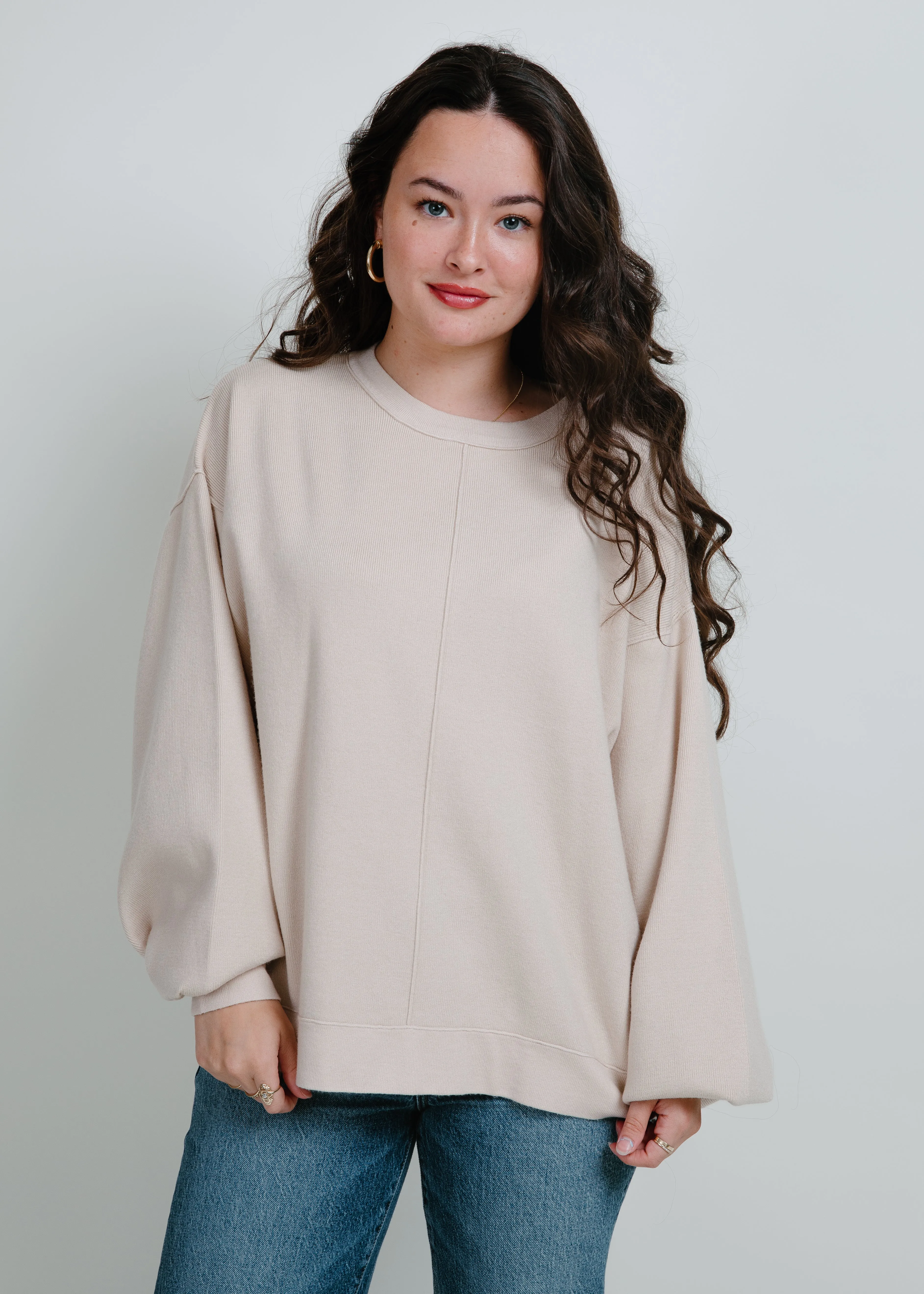 Addie Pullover - Cream sold by Vinnie Louise