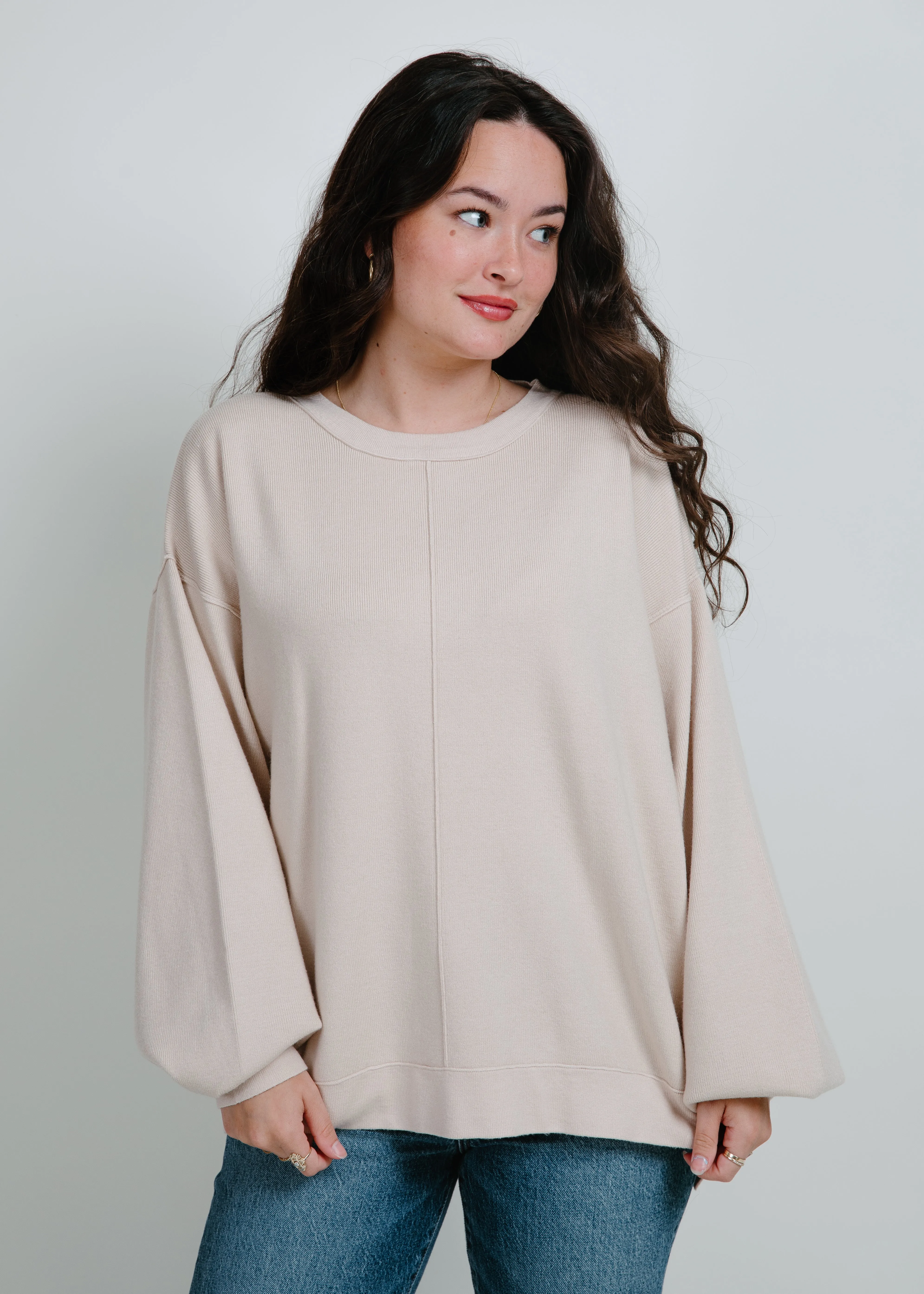 Addie Pullover - Cream sold by Vinnie Louise product image thumbnail 5
