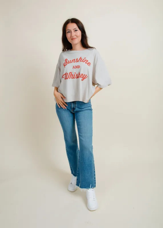 Sunshine & Whiskey Graphic Tee sold by Vinnie Louise