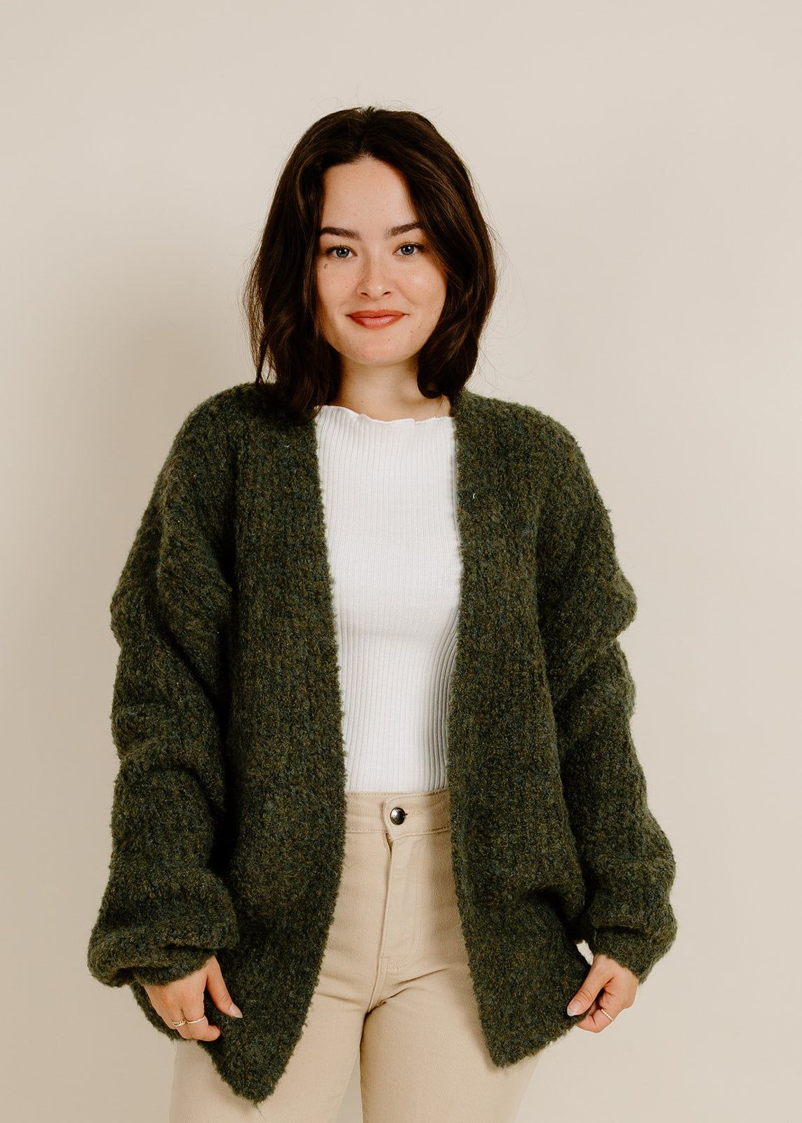 Rainy Nights Cardigan - Fern sold by Vinnie Louise