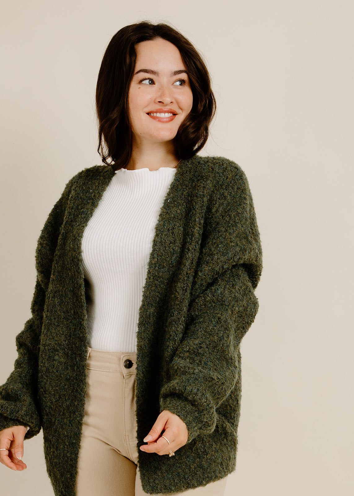 Rainy Nights Cardigan - Fern sold by Vinnie Louise product image thumbnail 2