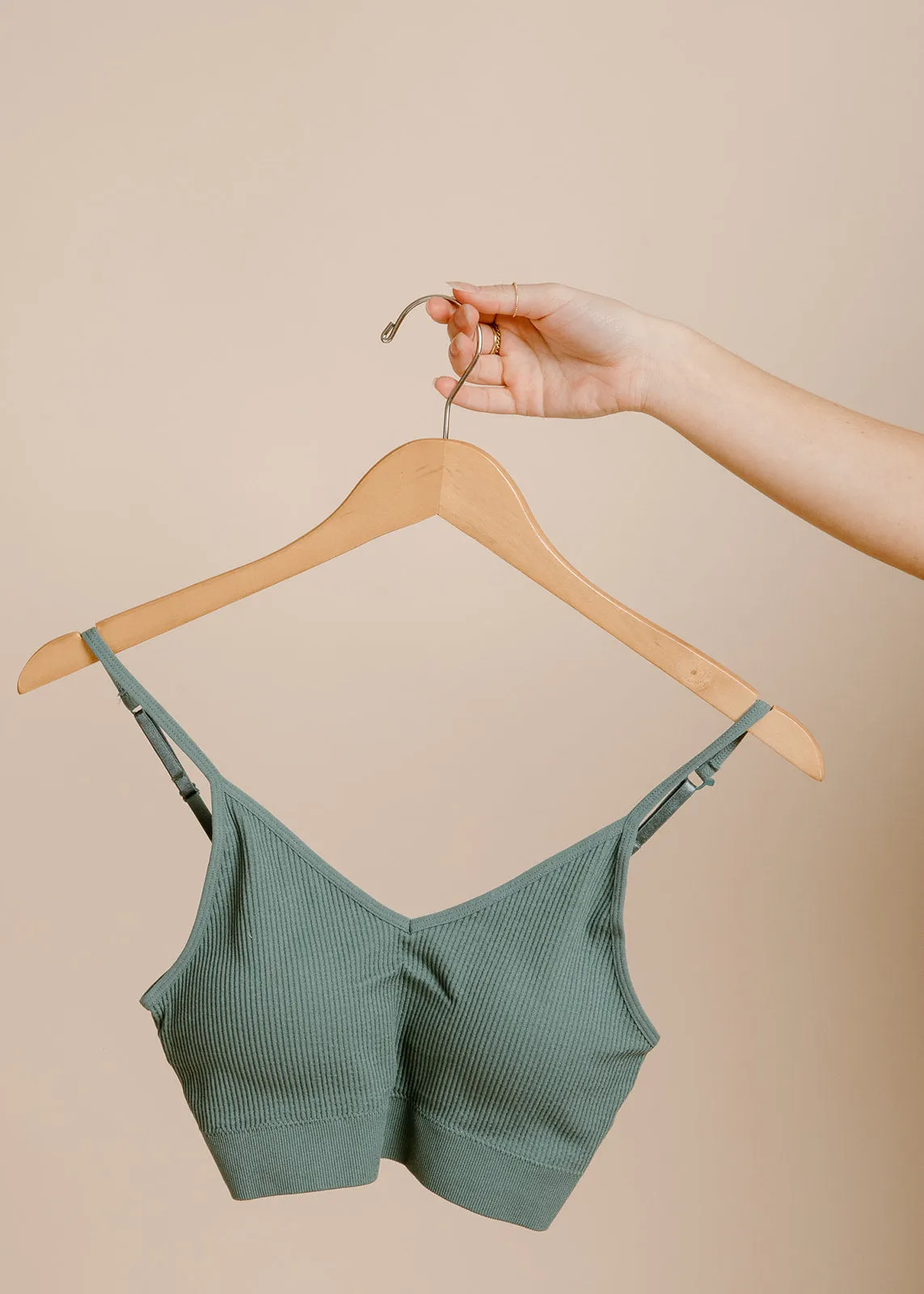 Pasha Padded Bralette - Dark Sage sold by Vinnie Louise product image thumbnail 4