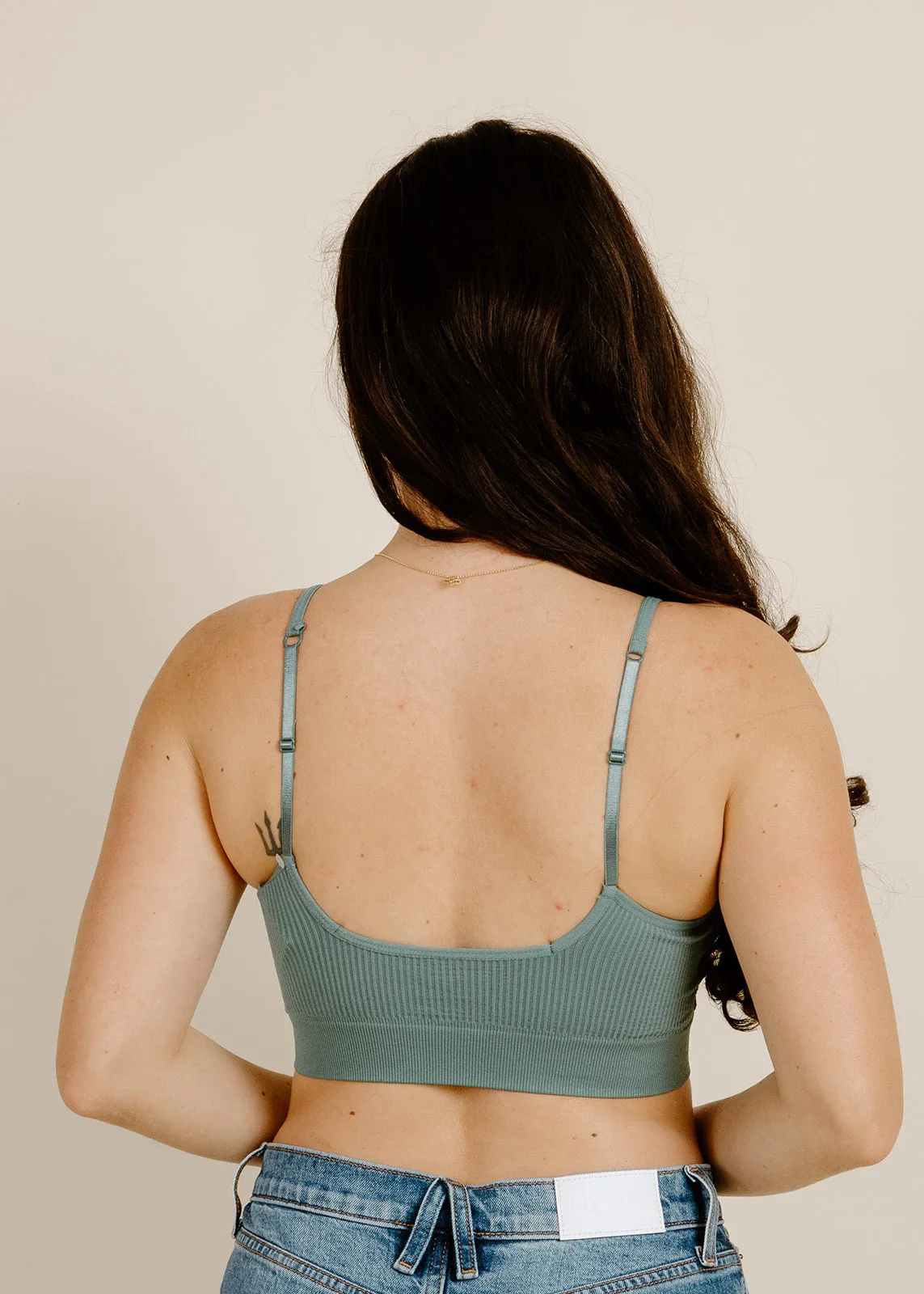 Pasha Padded Bralette - Dark Sage sold by Vinnie Louise product image thumbnail 3