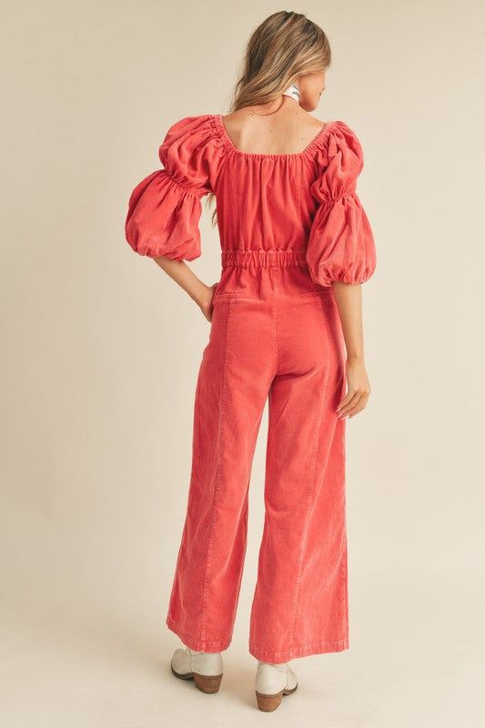 Maude Jumpsuit - Red sold by Vinnie Louise product image thumbnail 3