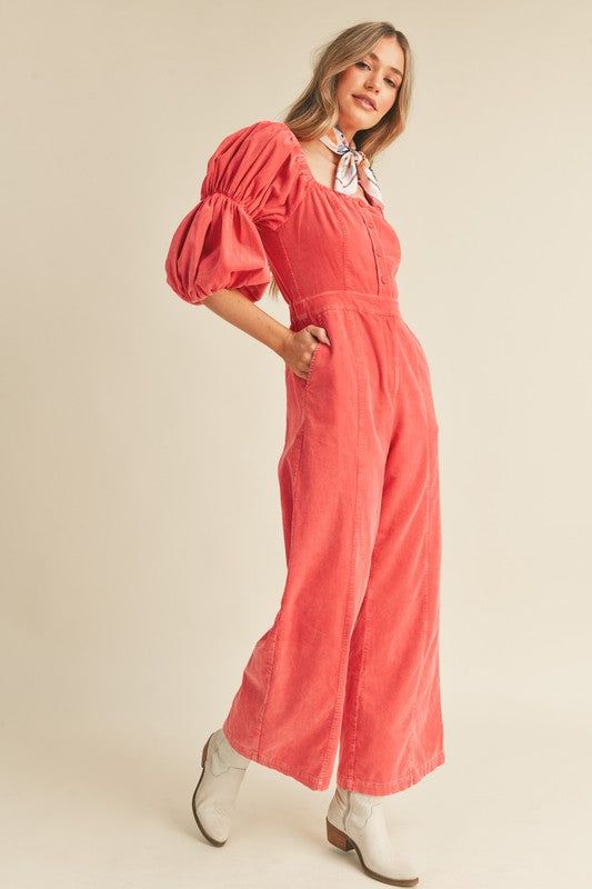 Maude Jumpsuit - Red sold by Vinnie Louise product image thumbnail 2