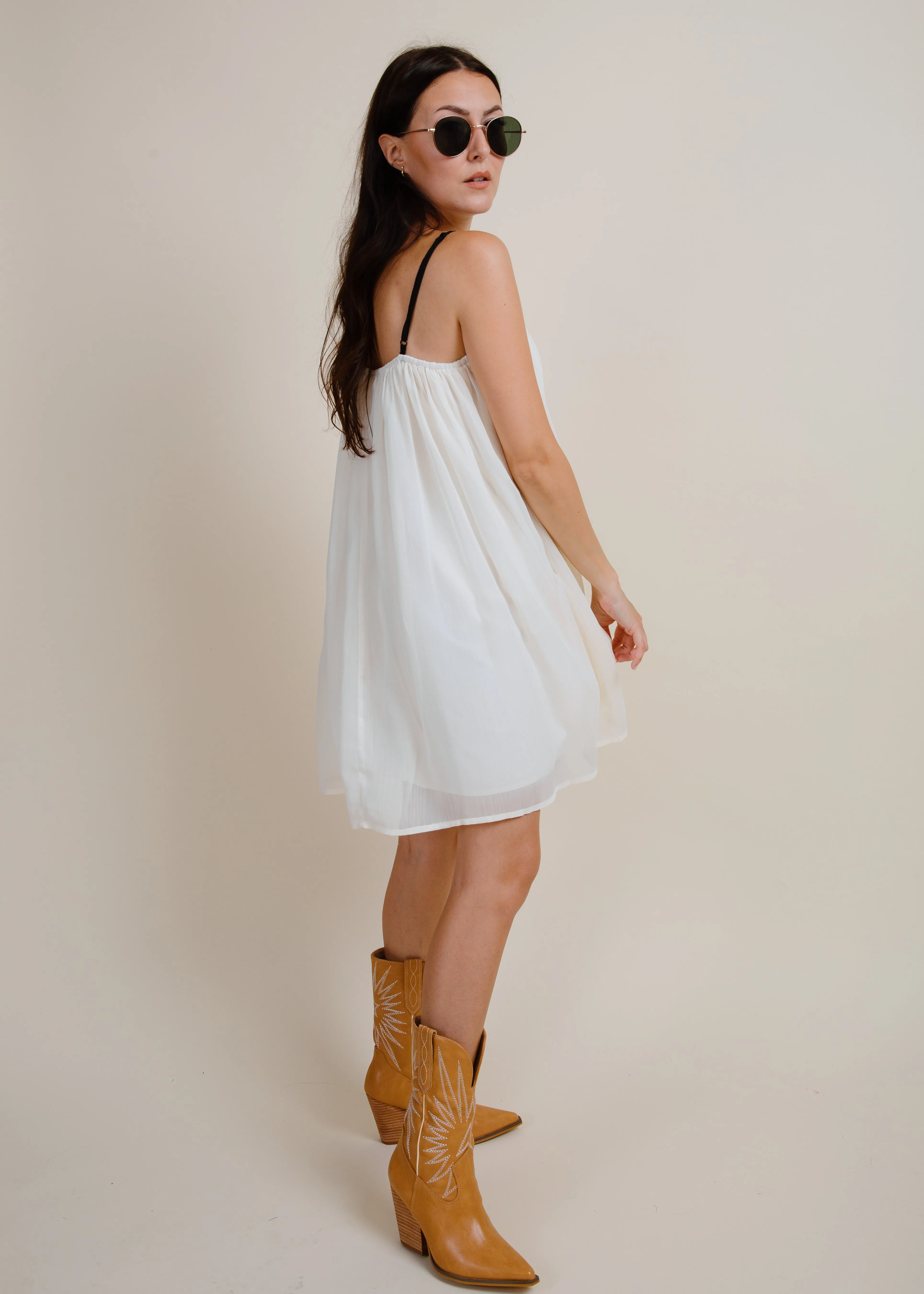 Kendall Mini Dress - Cream sold by Vinnie Louise product image thumbnail 3