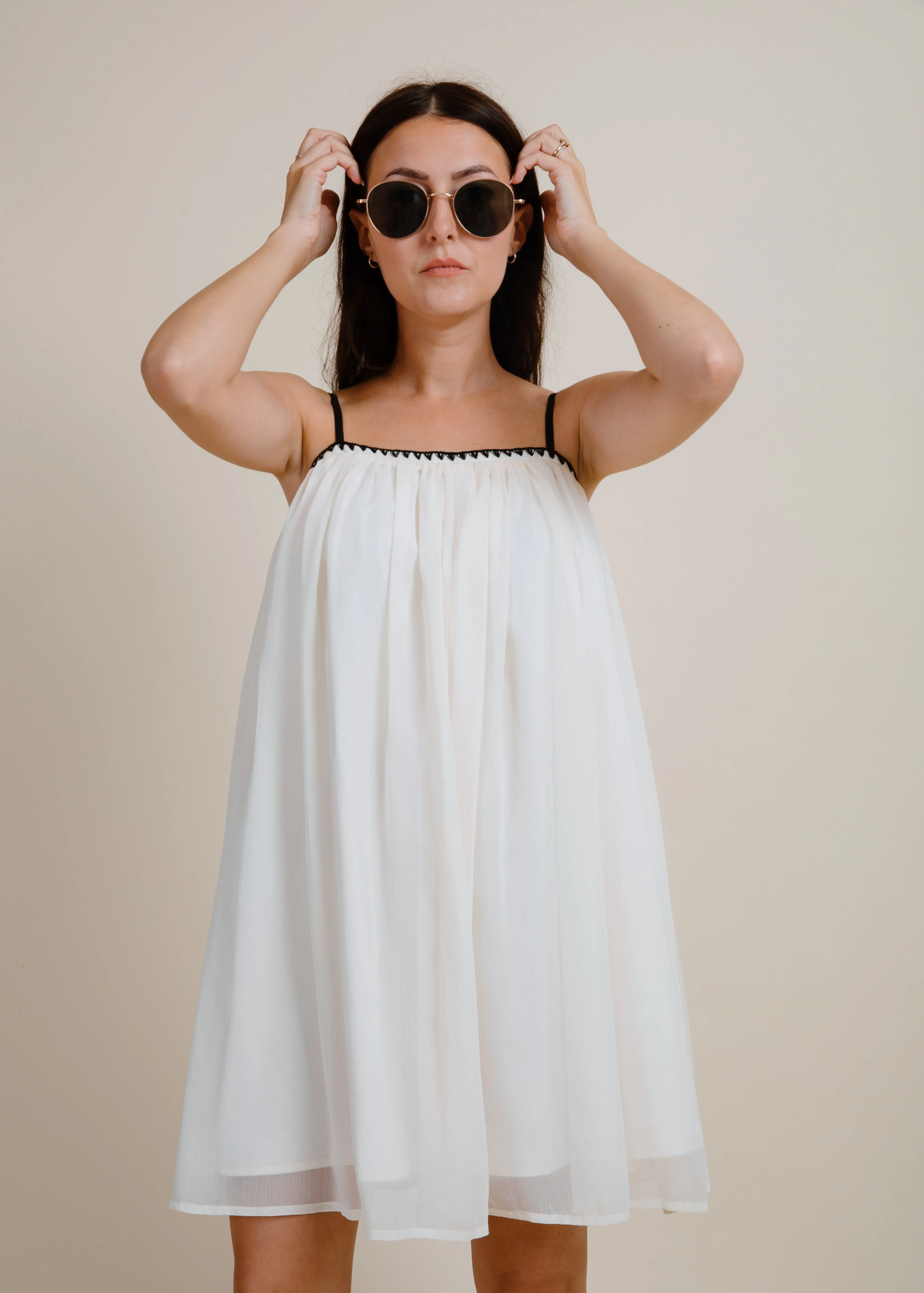 Kendall Mini Dress - Cream sold by Vinnie Louise product image thumbnail 4