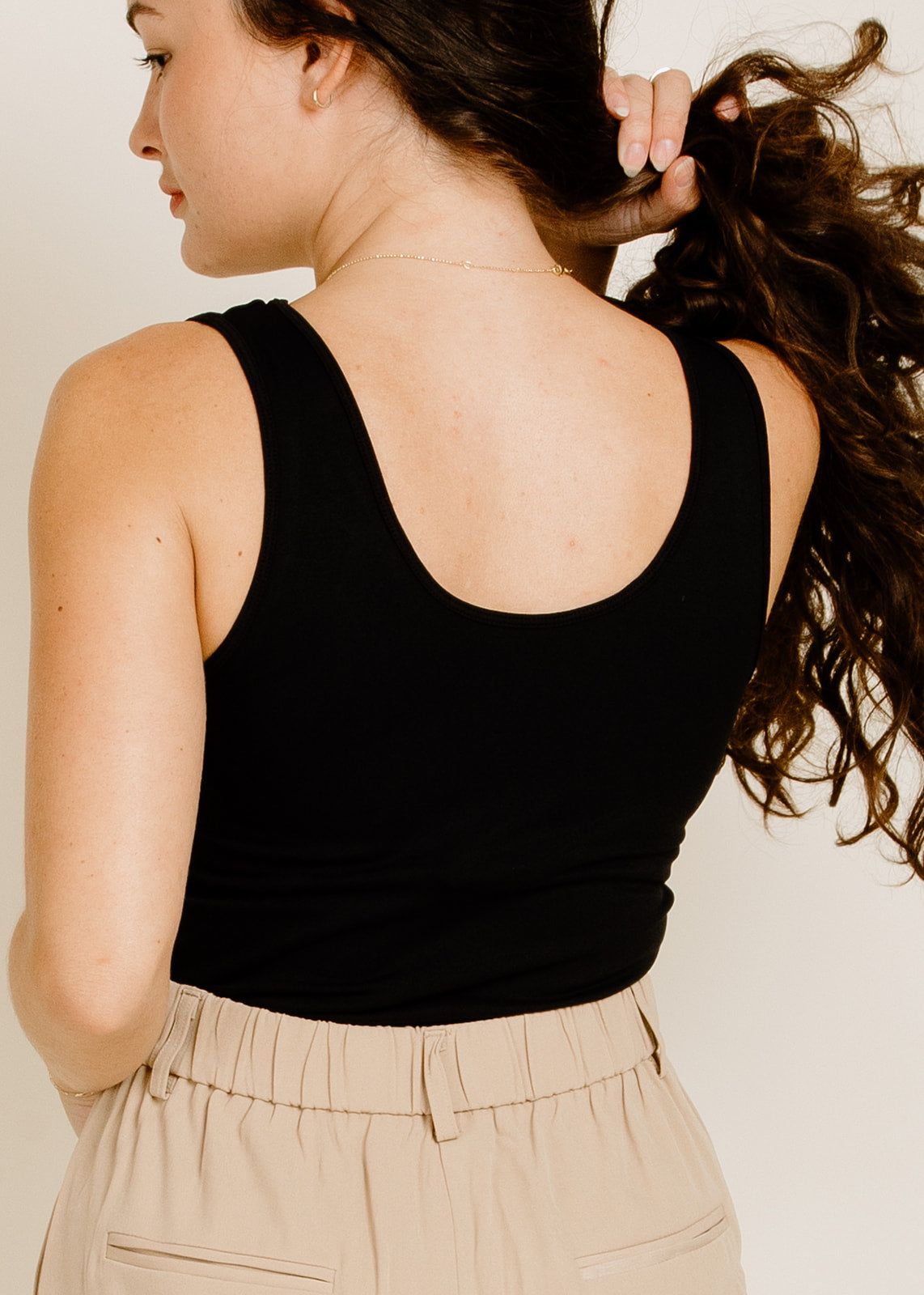 Wide Strapped Cami - Black sold by Vinnie Louise product image thumbnail 2