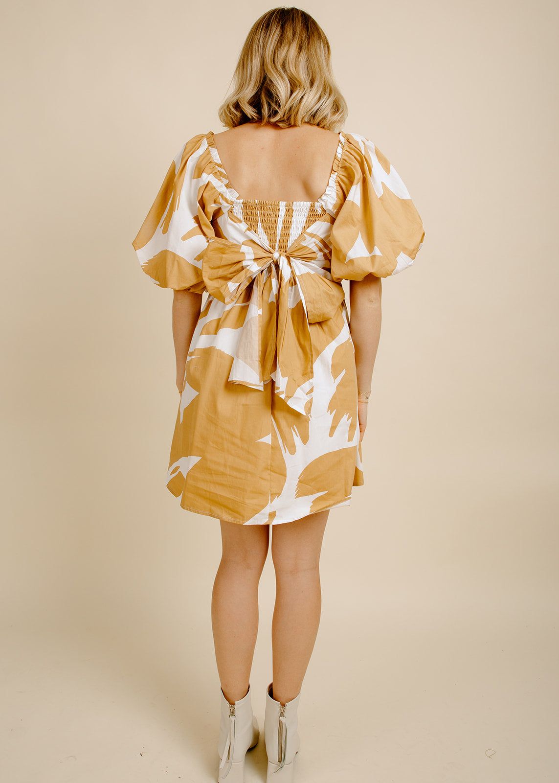 Hazel Mini Dress - Camel sold by Vinnie Louise product image thumbnail 3
