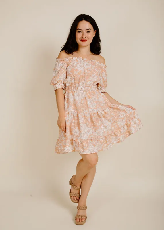 Alexandra Mini Dress - Coral sold by Vinnie Louise