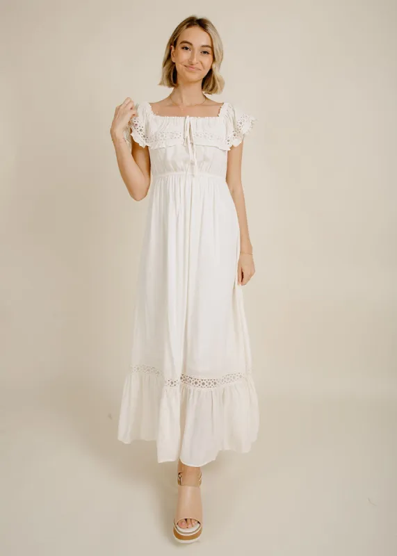 Arianna Midi Dress - Cream sold by Vinnie Louise