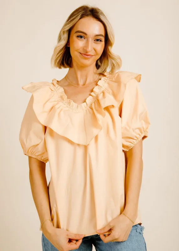 Ashland Top - Apricot sold by Vinnie Louise