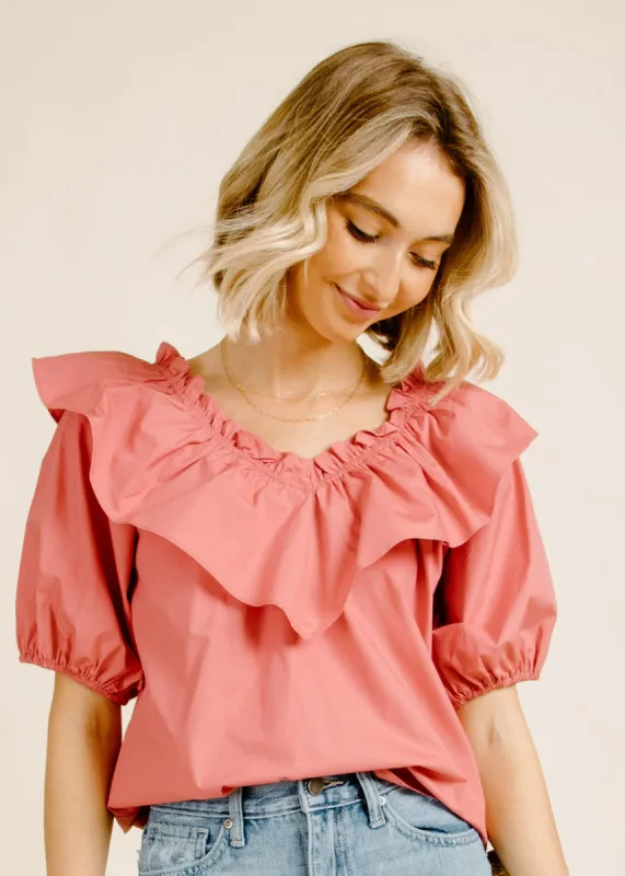 Ashland Top - Deep Blush sold by Vinnie Louise