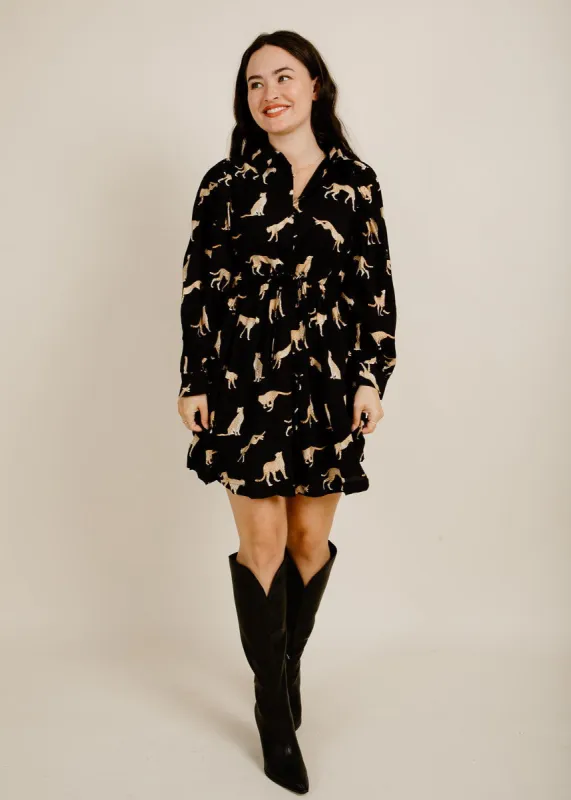 Rowen Mini Dress - Black made by Vinnie Louise