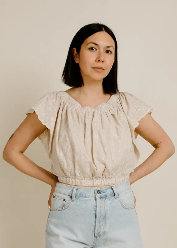 Fairy Fields Top - Almond sold by Vinnie Louise