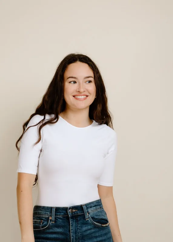 Keep It Cool Bodysuit - White sold by Vinnie Louise