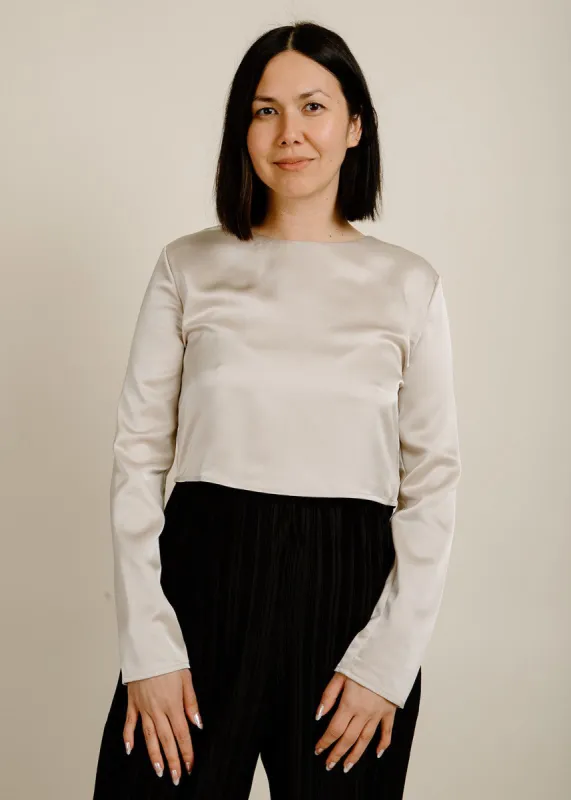 Kim Crop Top - Taupe sold by Vinnie Louise