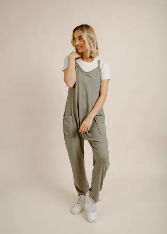 Brenna Jumpsuit - Olive sold by Vinnie Louise