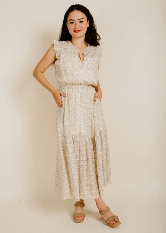 Meredith Midi Dress - Ivory sold by Vinnie Louise