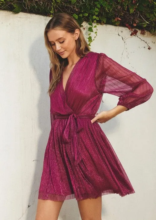 Tinsley Mini Dress - Magenta sold by Vinnie Louise product image thumbnail 2