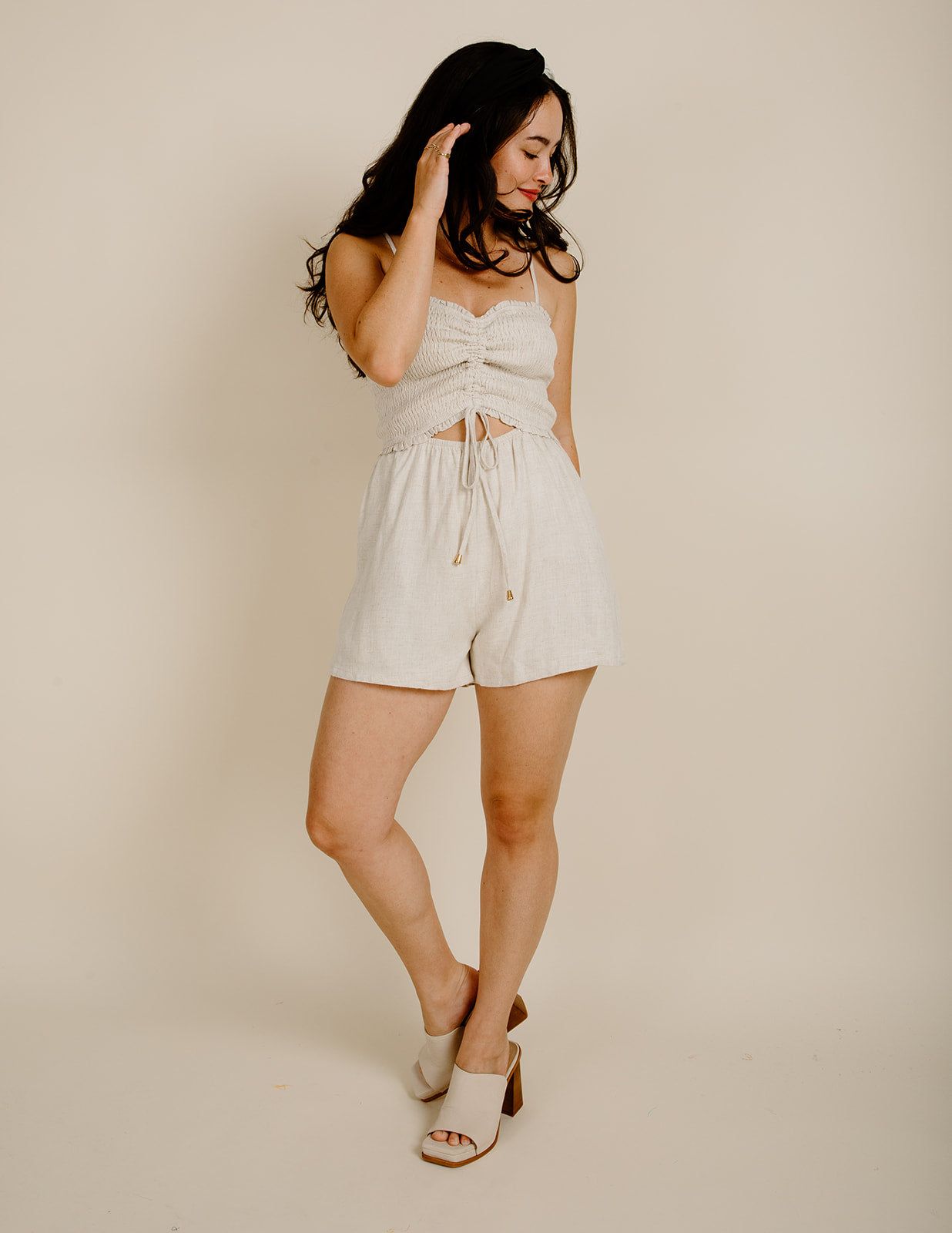 Arielle Romper - Natural sold by Vinnie Louise product image thumbnail 3