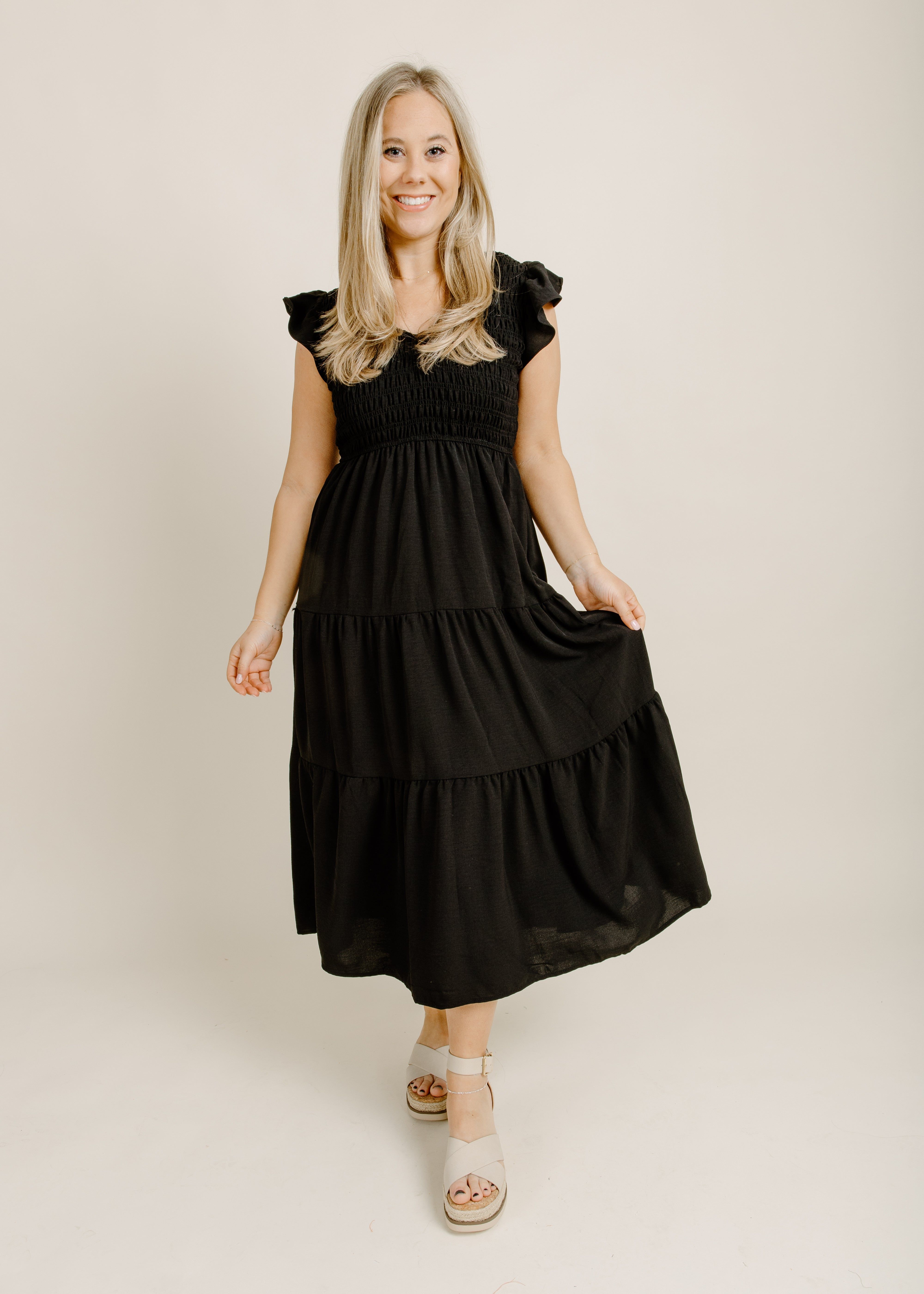 Wells Midi Dress - Black sold by Vinnie Louise product image thumbnail 2