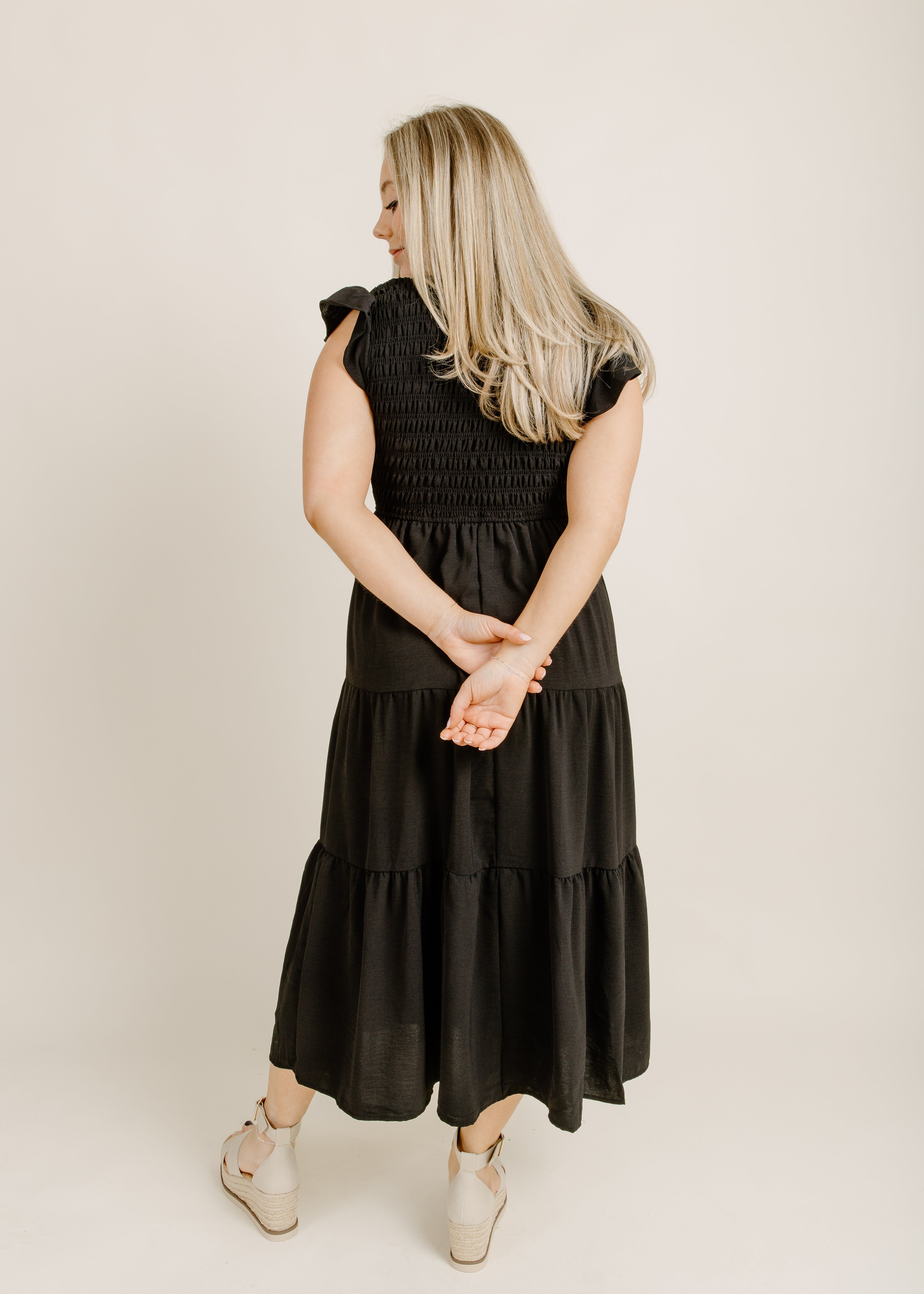 Wells Midi Dress - Black sold by Vinnie Louise product image thumbnail 4