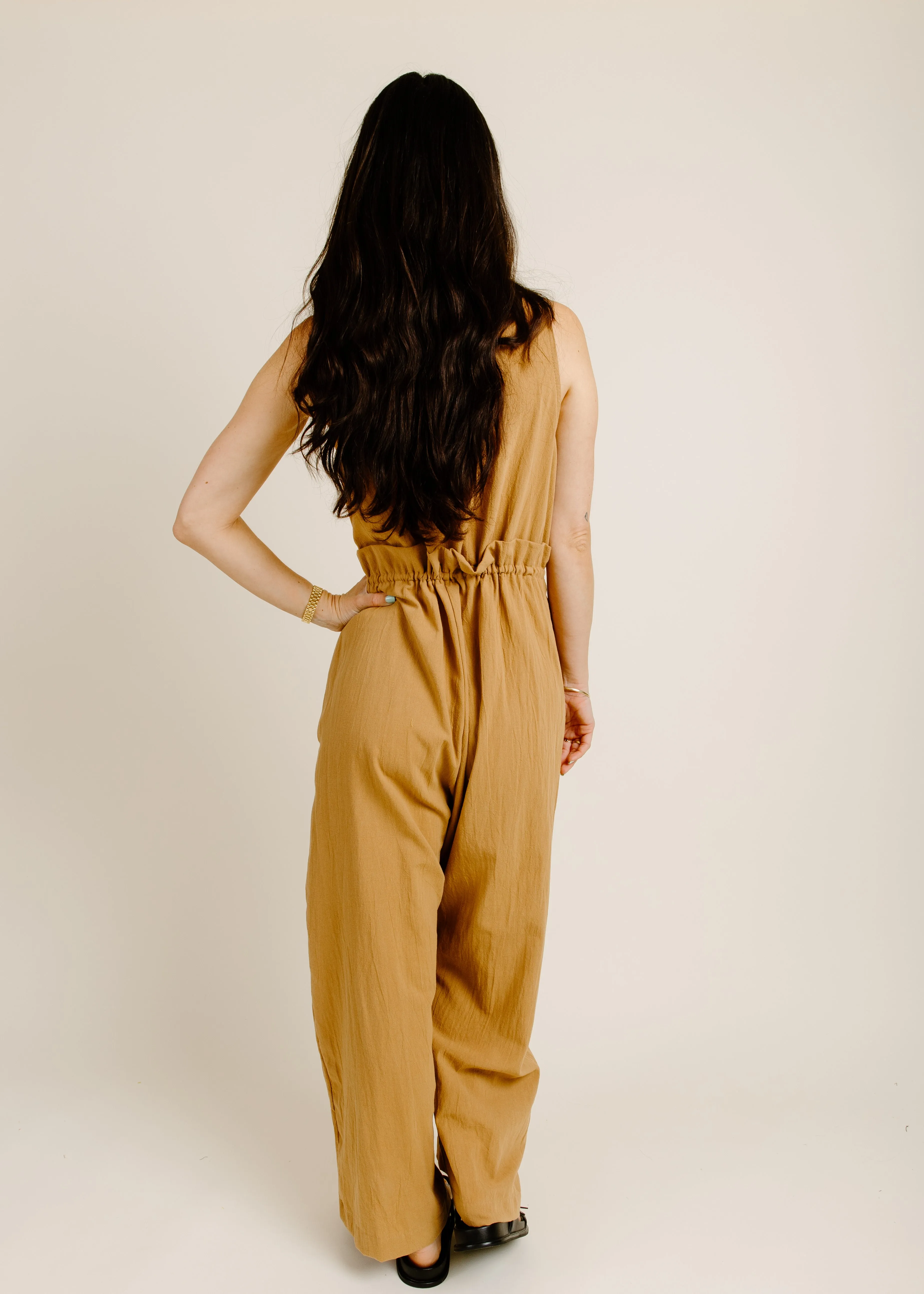 Kensington Tie Jumpsuit - Camel sold by Vinnie Louise product image thumbnail 4