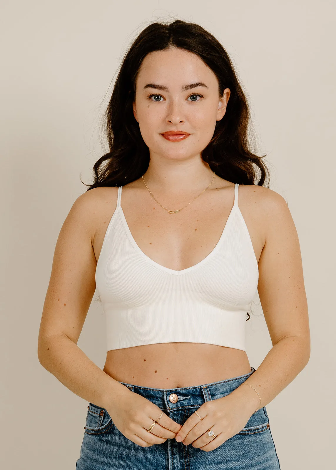 Bella Bralette - Ivory sold by Vinnie Louise