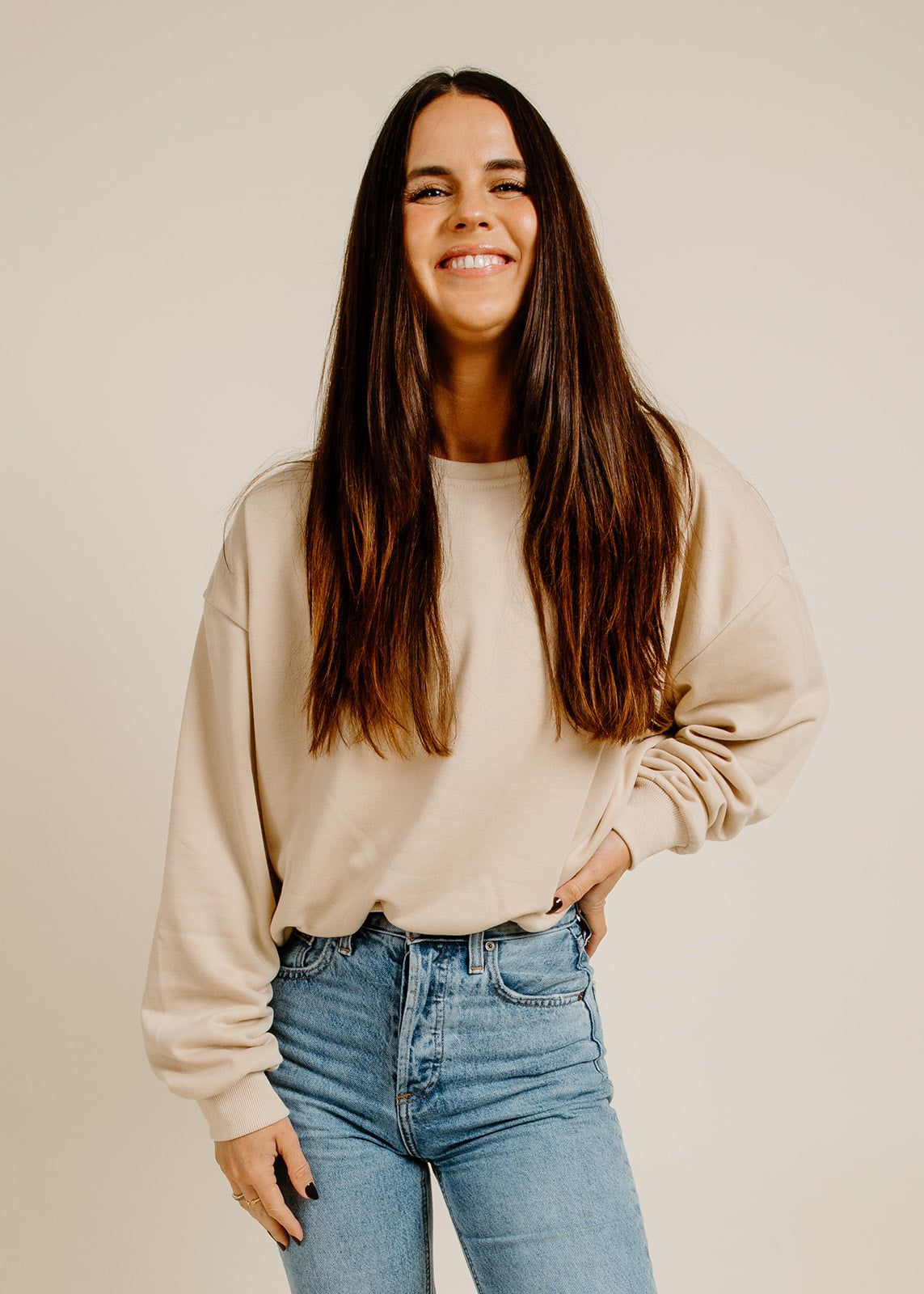 Emma Pullover - Taupe sold by Vinnie Louise product image thumbnail 3