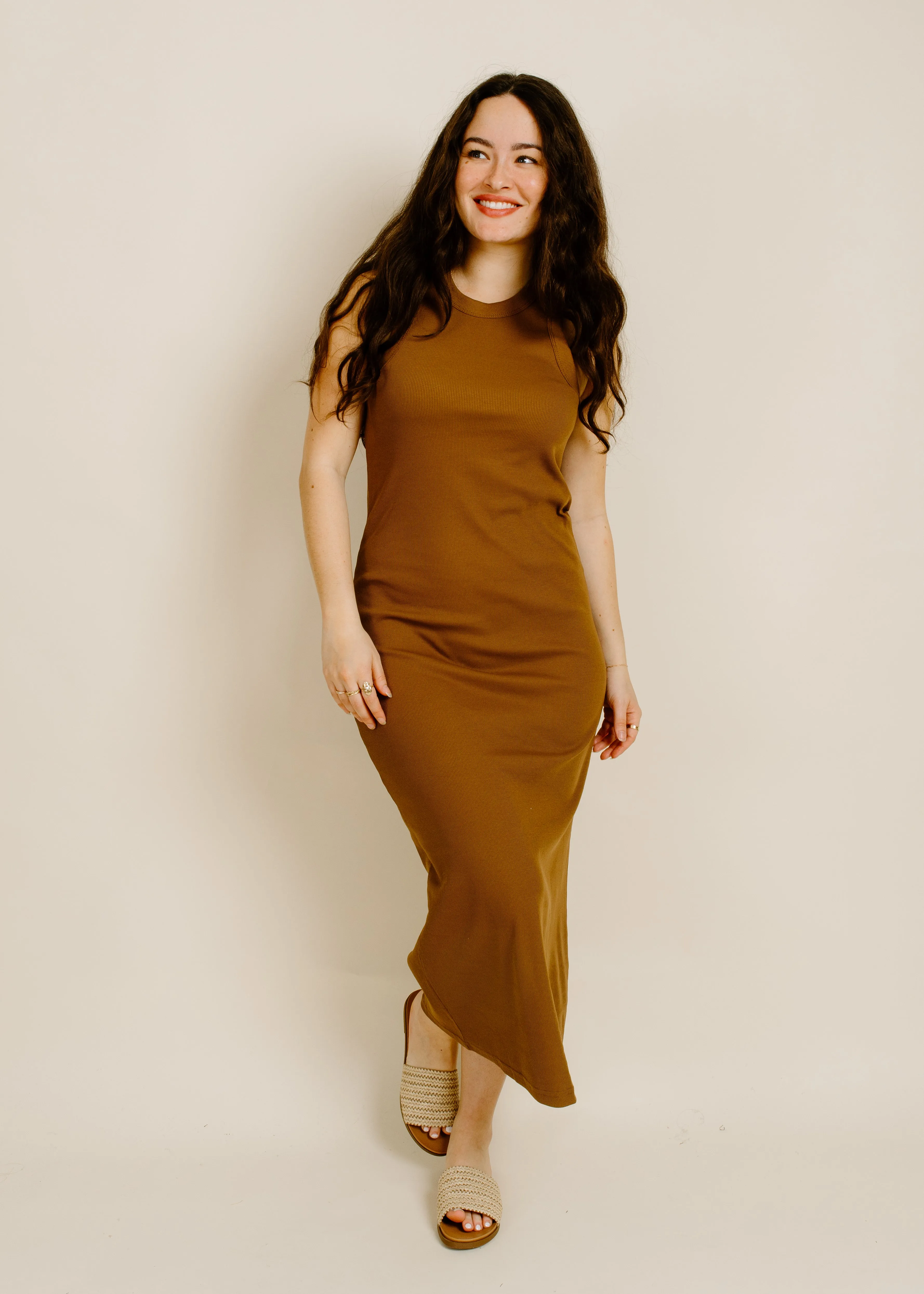 Runnin' Around Dress - Tan sold by Vinnie Louise product image thumbnail 2