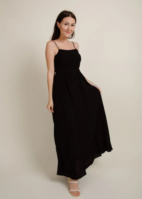 Bryant Maxi Dress - Black made by Blu Pepper