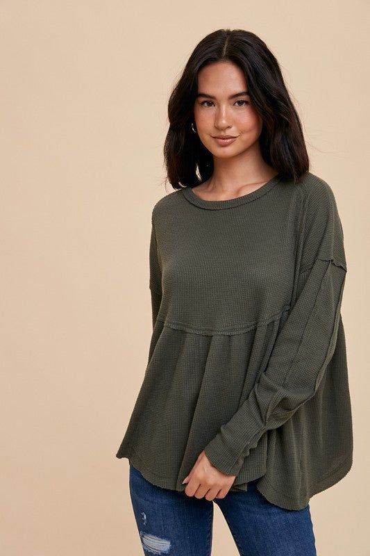 Margaret Top - Olive sold by Vinnie Louise