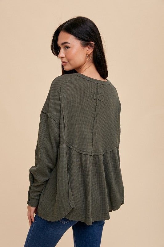 Margaret Top - Olive sold by Vinnie Louise product image thumbnail 4