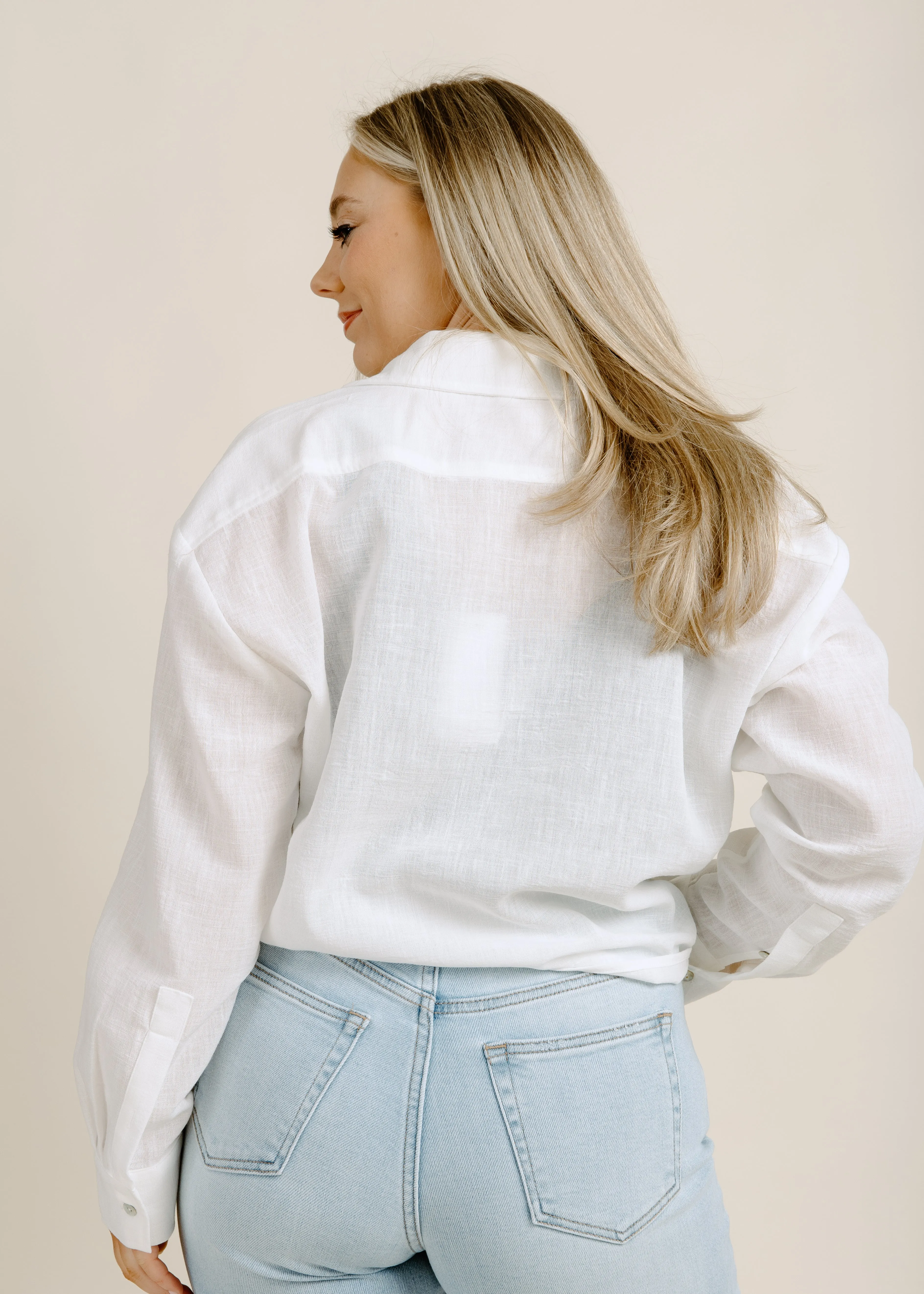 Jolene Front Tie - White sold by Vinnie Louise product image thumbnail 4