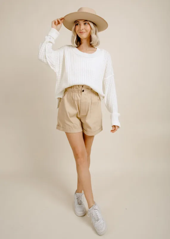 Chantal Shorts - Taupe sold by Vinnie Louise