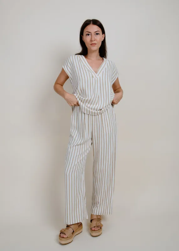 Lexie Striped V-Neck Top sold by Vinnie Louise