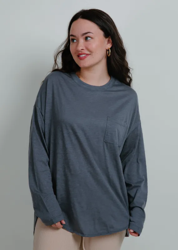 Kaity Oversized Knit Top - Grey sold by Vinnie Louise