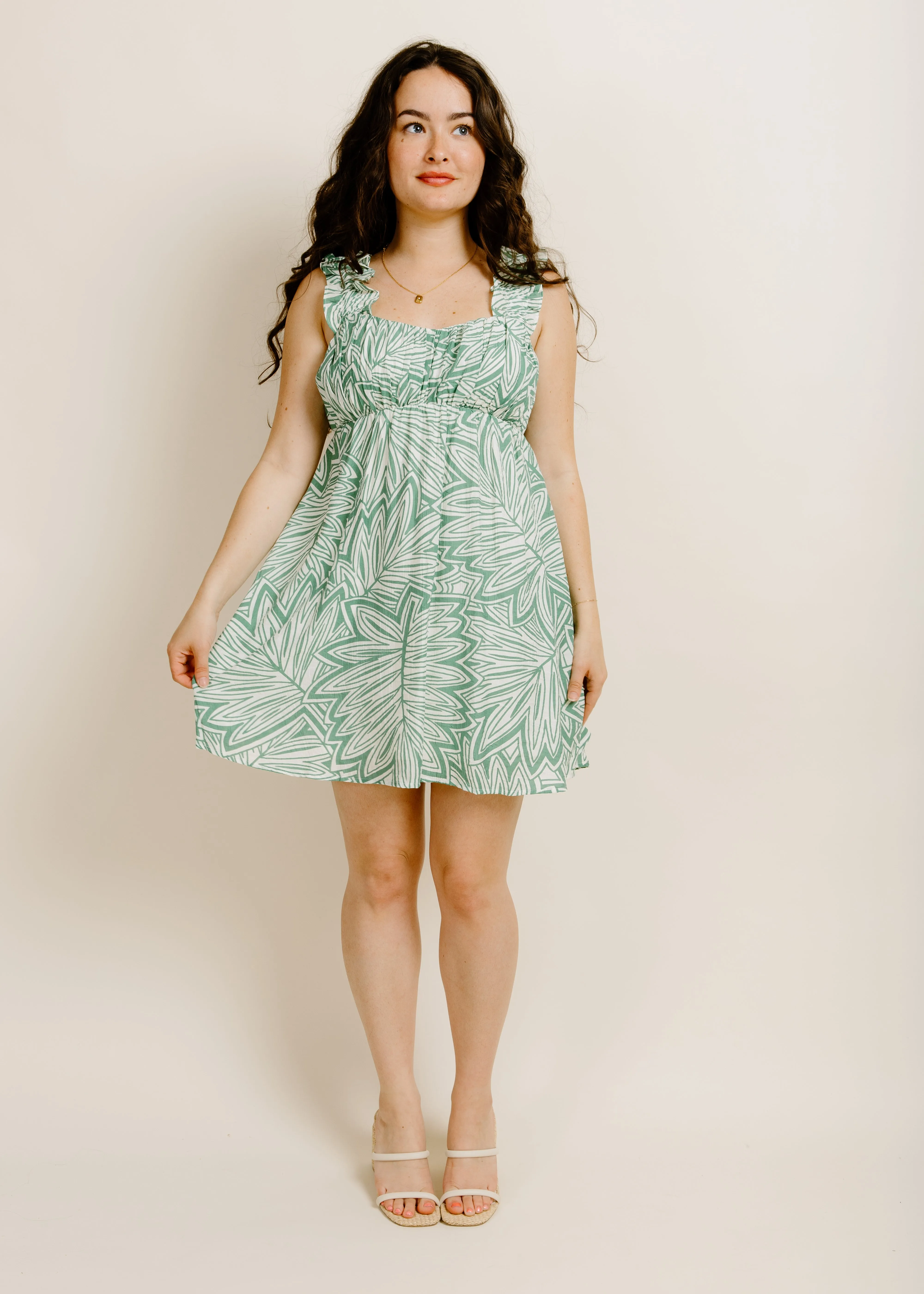 Tropics Mini Dress - Green sold by Vinnie Louise product image thumbnail 5