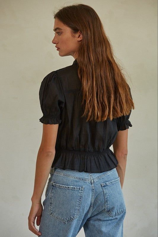 Irena Top - Black sold by Vinnie Louise product image thumbnail 2