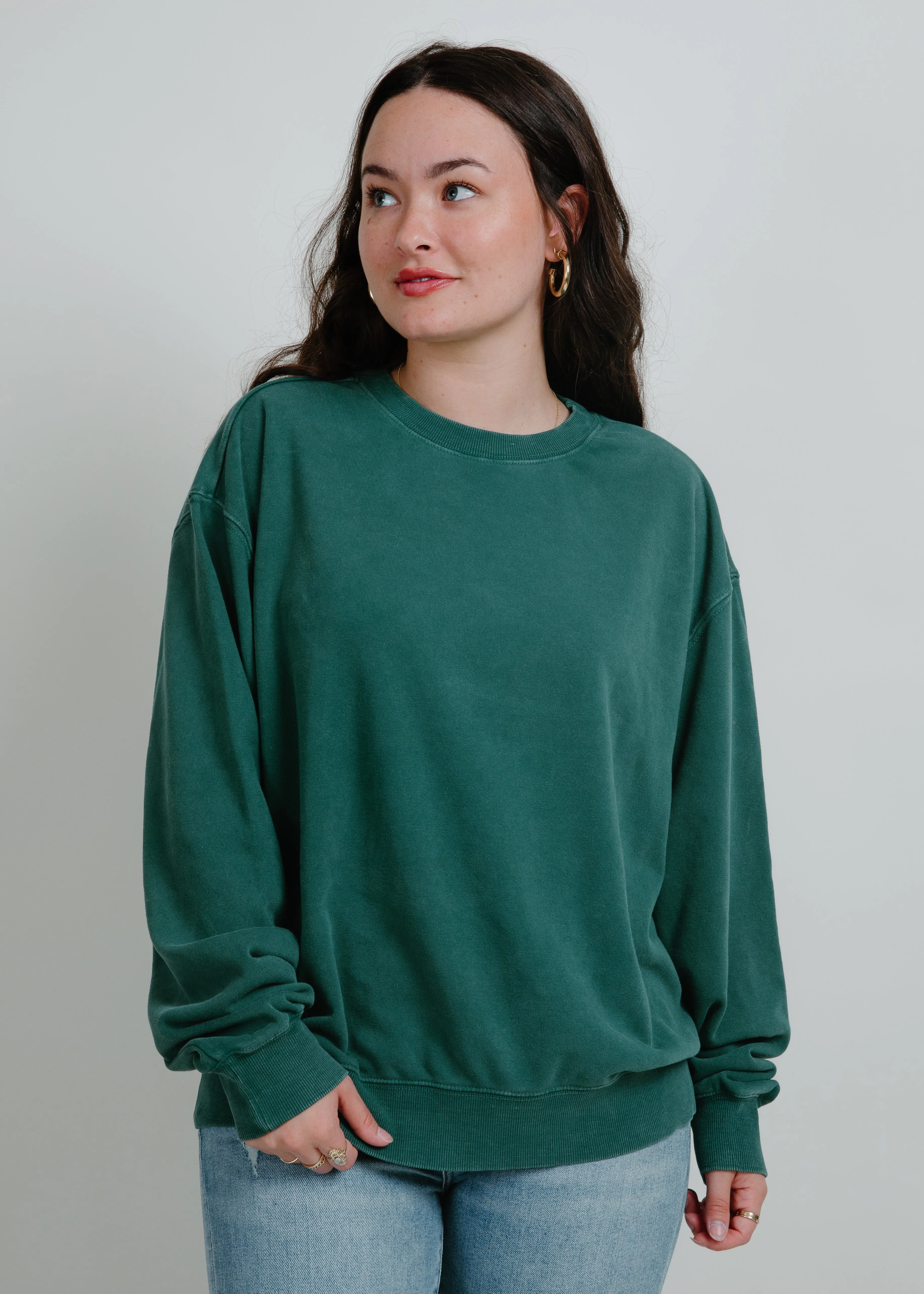 Lacee Crewneck - Hunter Green sold by Vinnie Louise product image thumbnail 5
