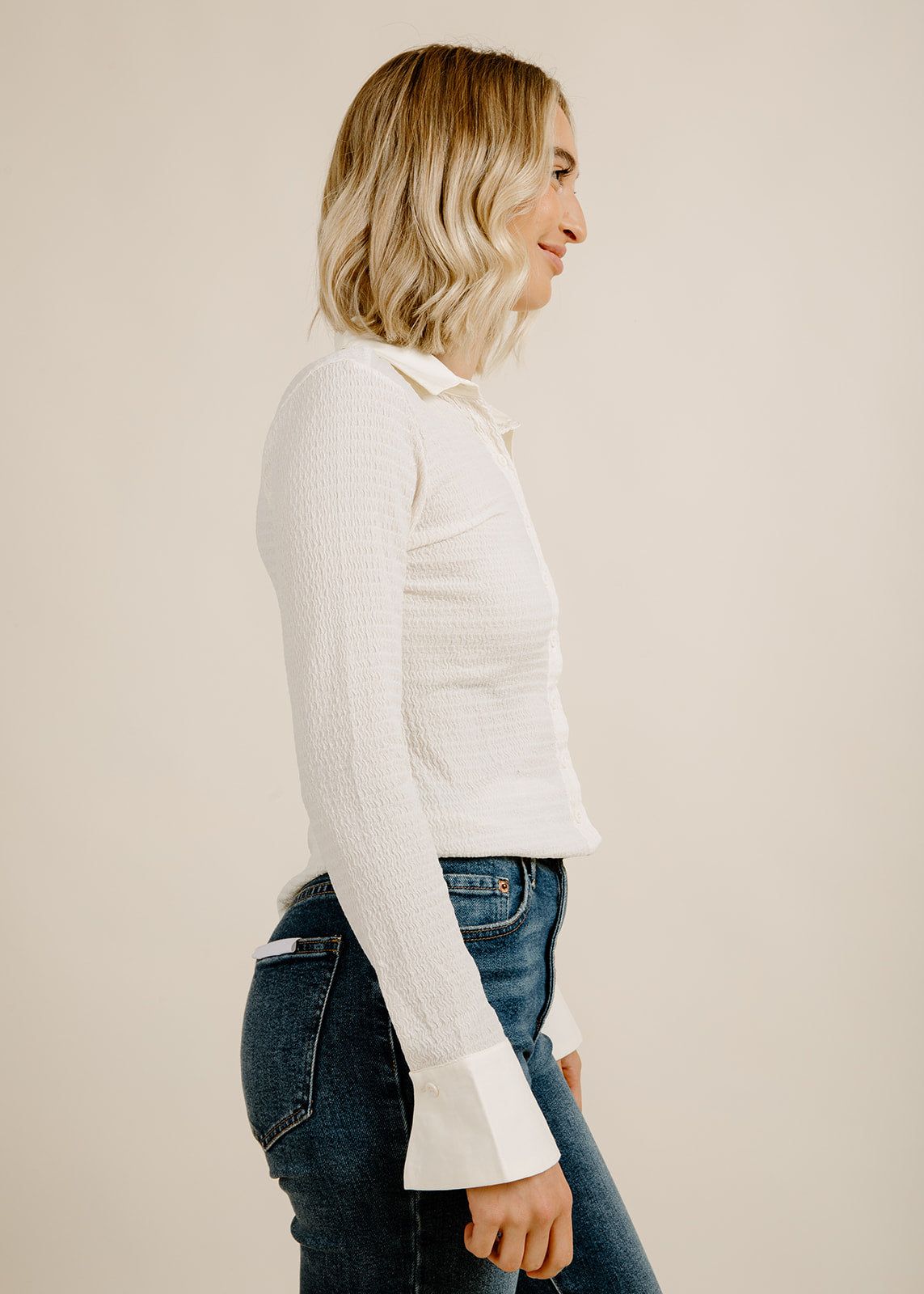 Mary Kate Top - Ivory sold by Vinnie Louise product image thumbnail 5