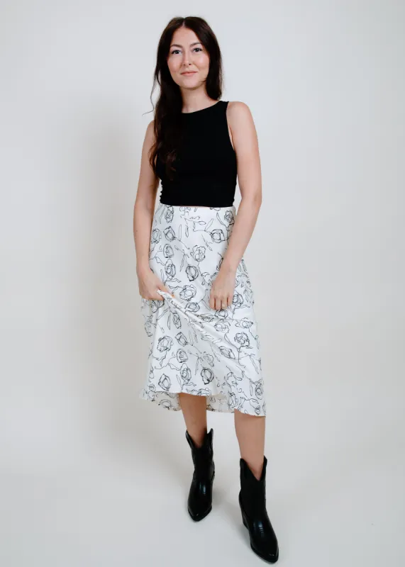 Daliah Rose Midi Skirt sold by Vinnie Louise