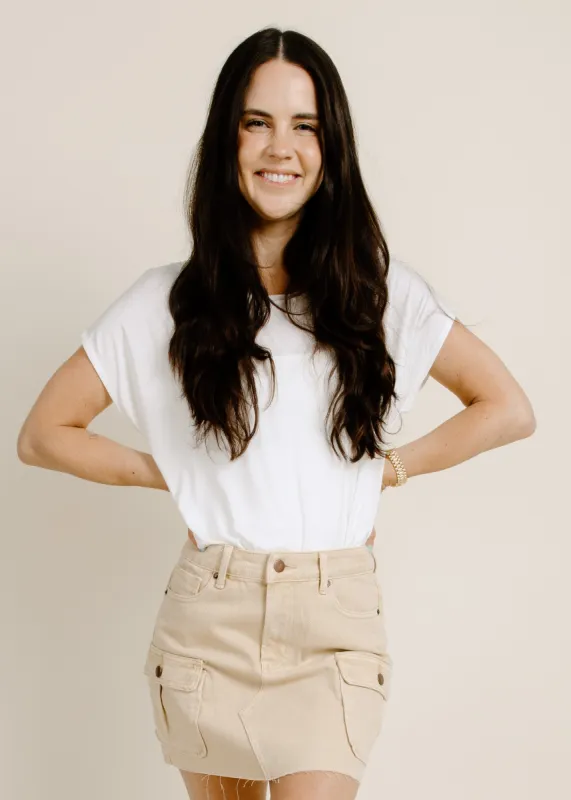 Matilda Mini Skirt - Sand sold by Vinnie Louise