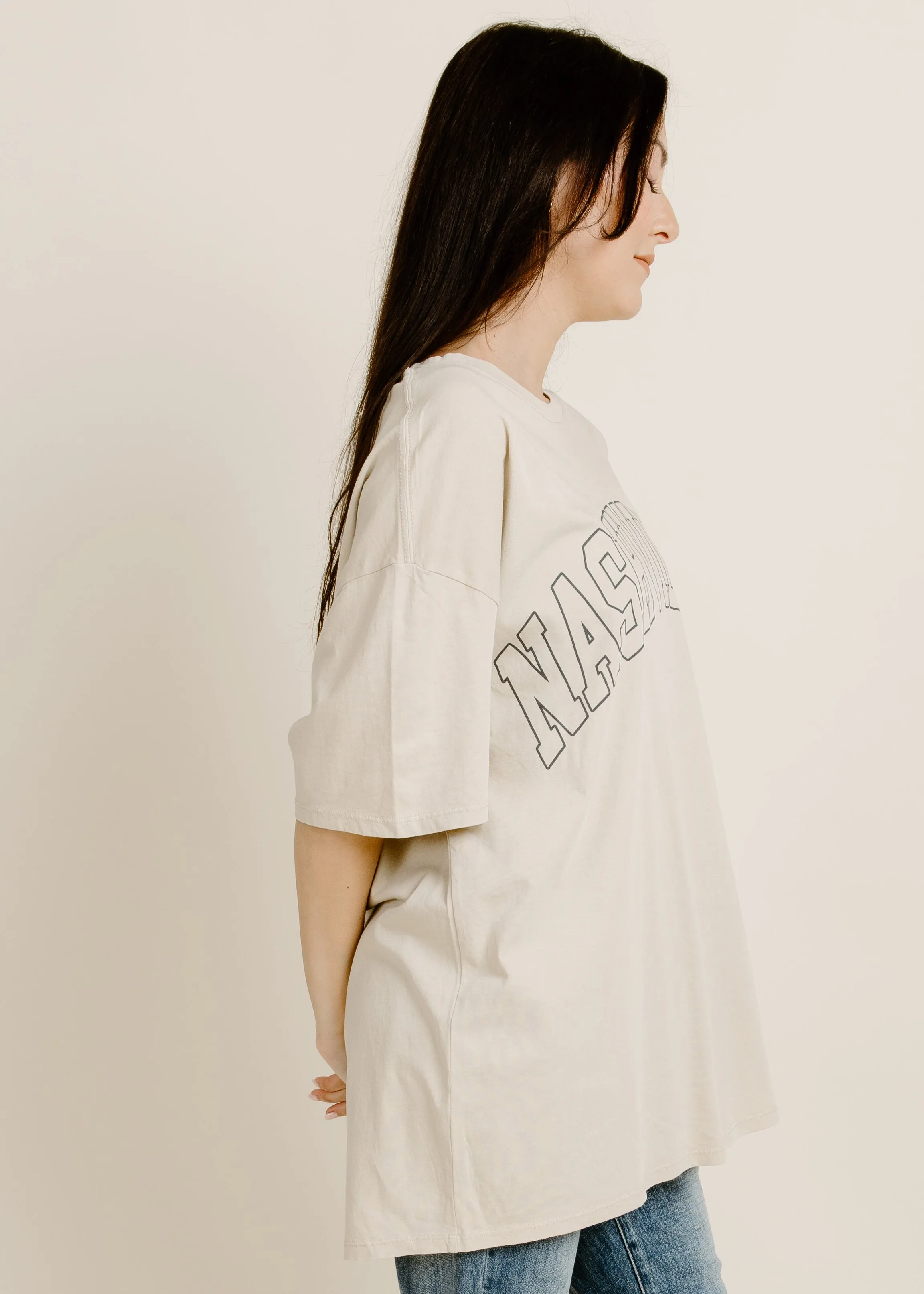 All Out Nashville Tee - Taupe sold by Vinnie Louise product image thumbnail 3