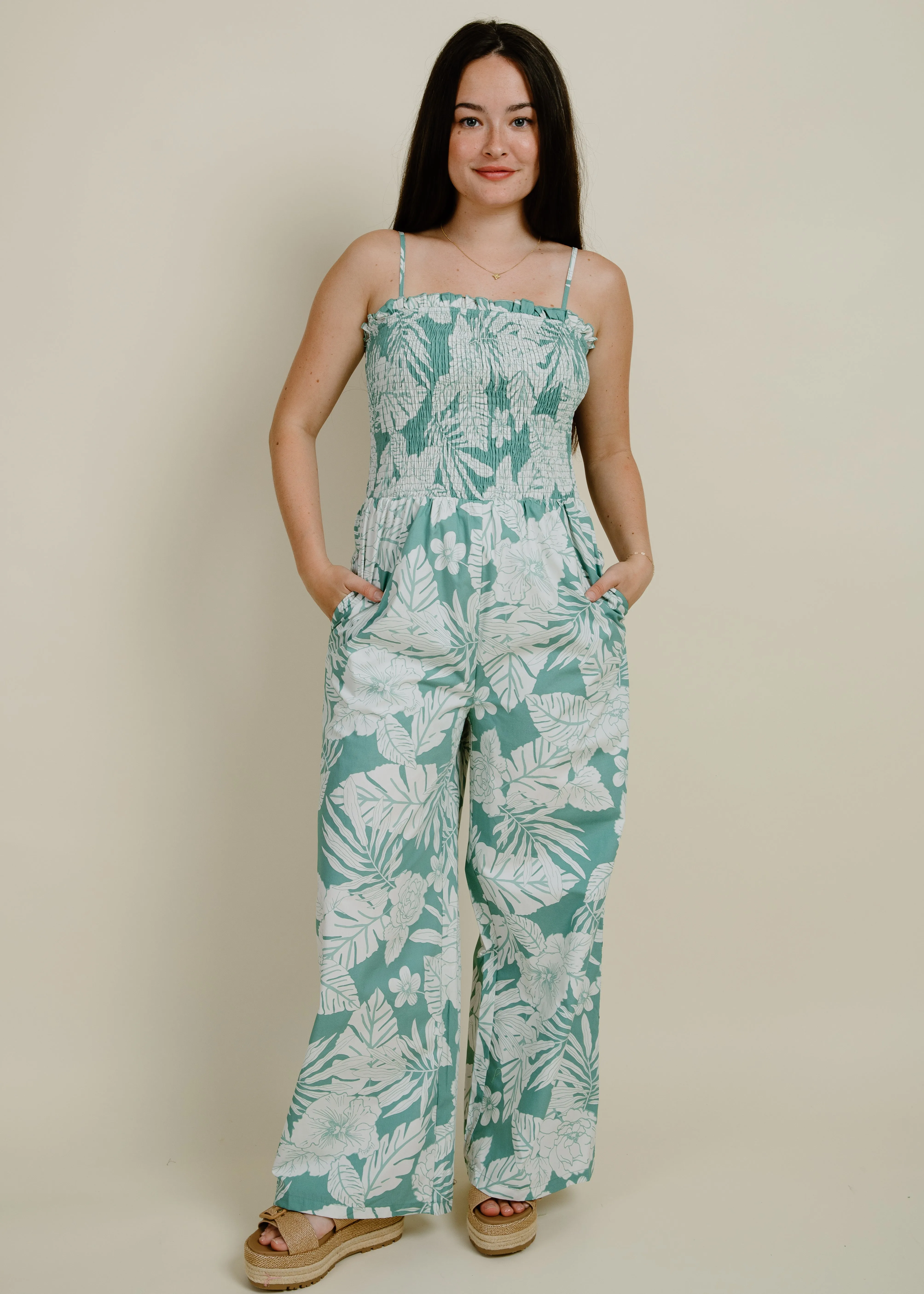 Tropicana Jumpsuit - Sage sold by Vinnie Louise
