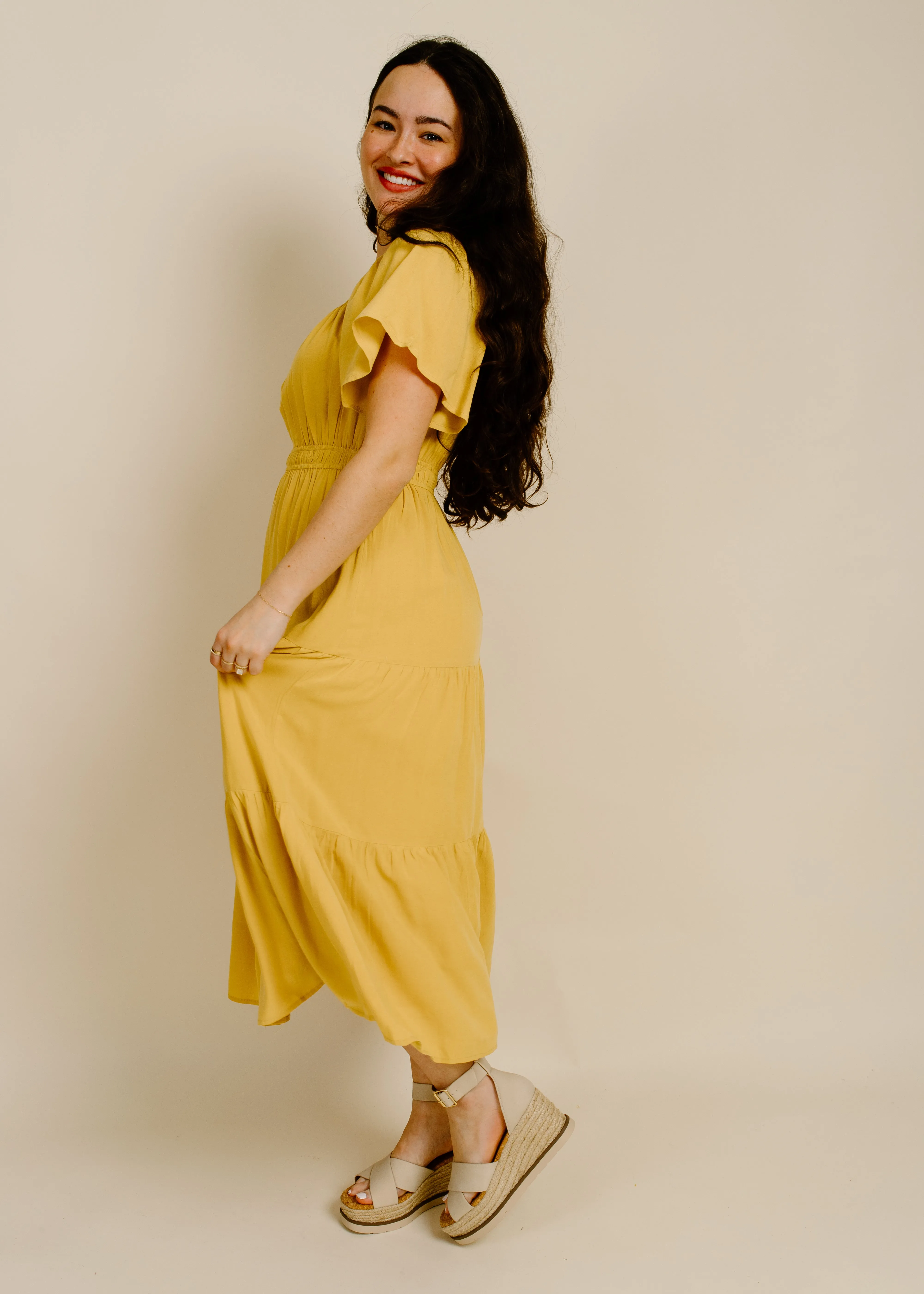 Golden Hour Midi Dress sold by Vinnie Louise product image thumbnail 2