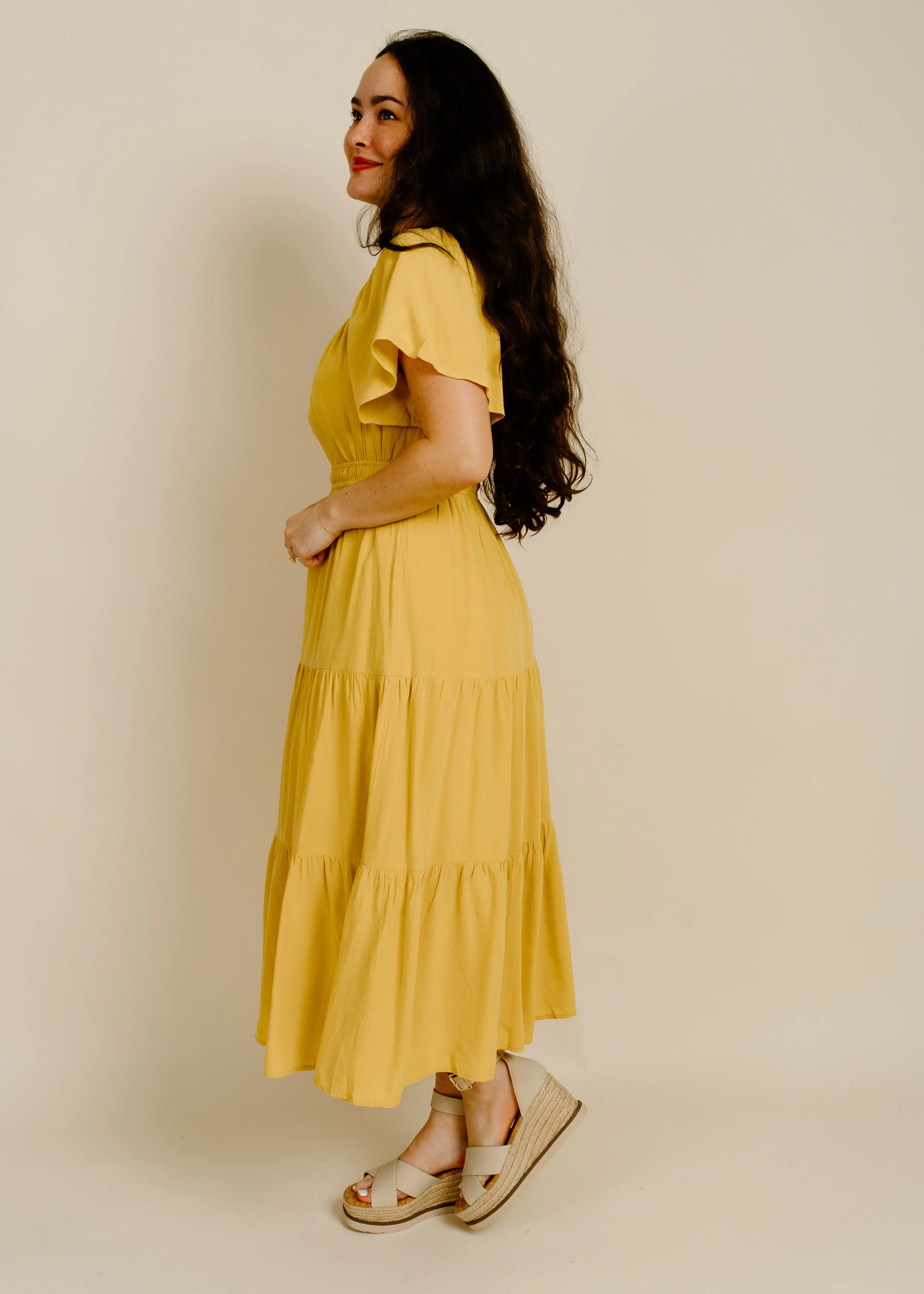 Golden Hour Midi Dress sold by Vinnie Louise product image thumbnail 3