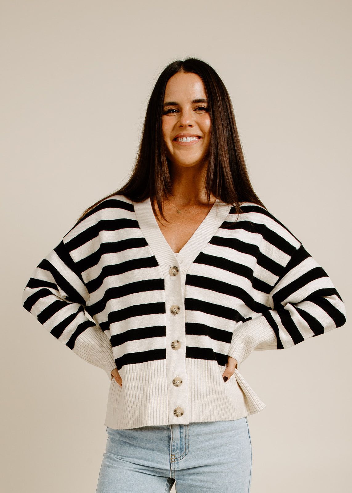 Jesse Cardigan - Ivory sold by Vinnie Louise product image thumbnail 3